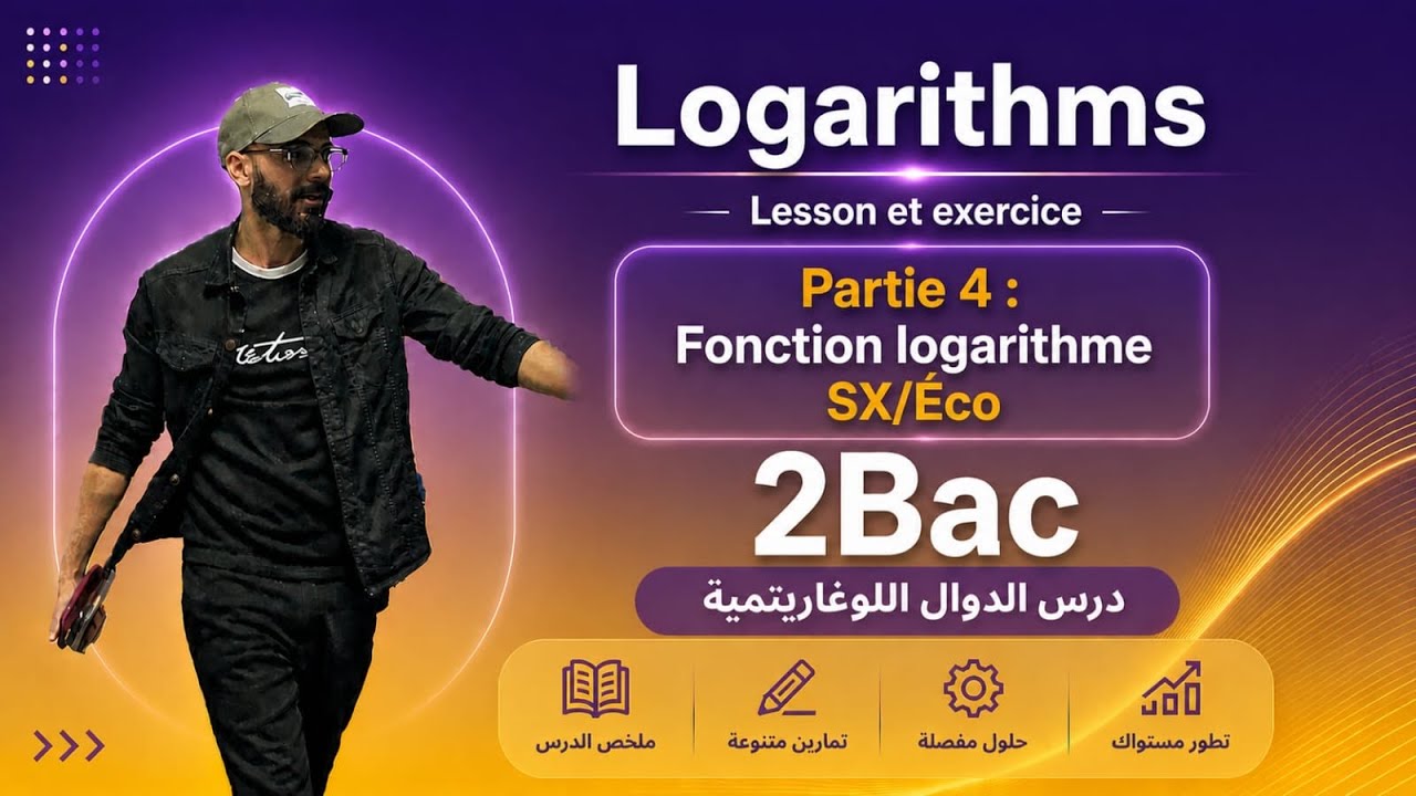 Partie4: Fonctions logarithm sx/éco الدوال اللوغاريتمية 🚨🚨🚨🚨🚨🚨🚨🚨🚨🚨