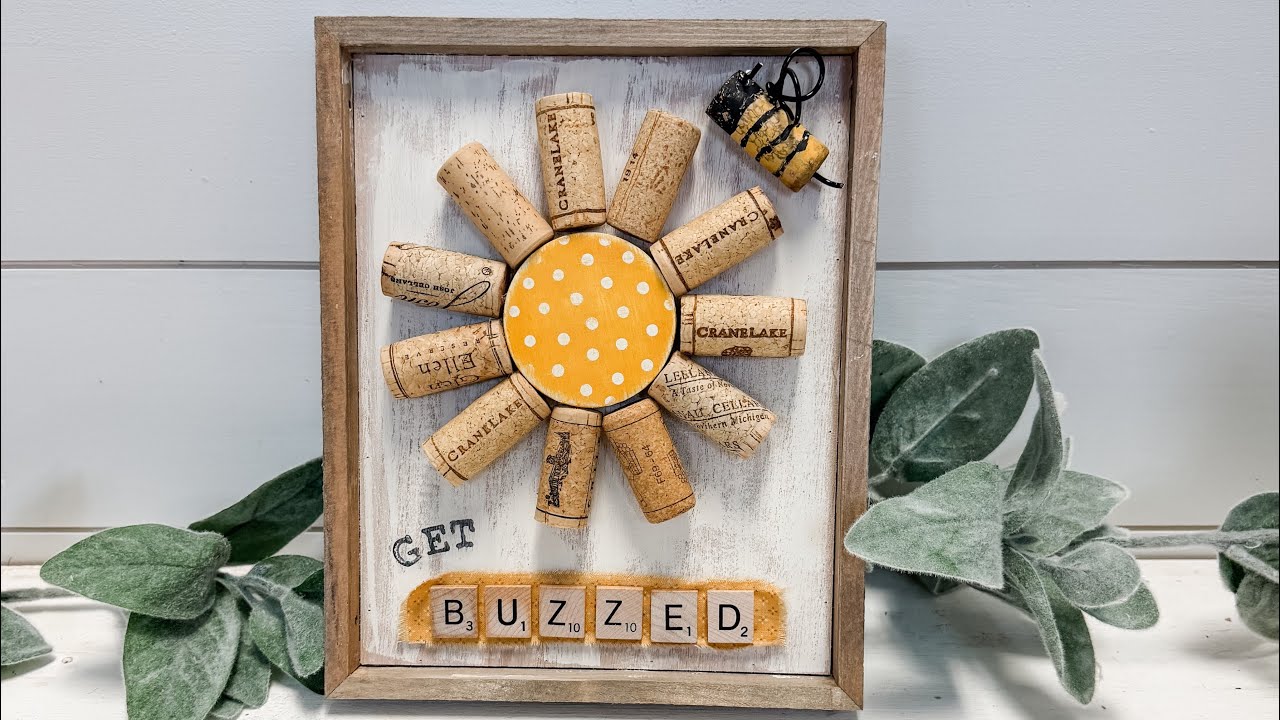 DIY Sassy Summer Sign with Wine Corks!