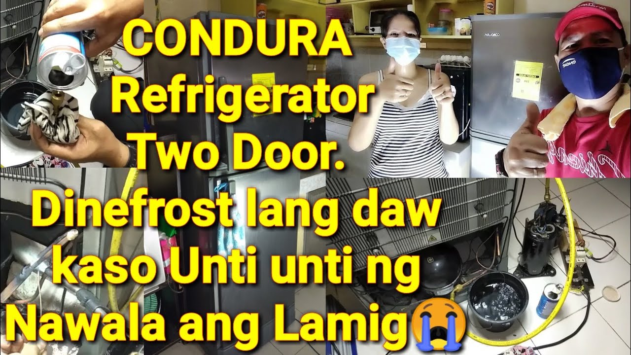 CONDURA Refrigerator Two Door, Dinefrost lang naman daw,tapos unti unti na nawala ang Lamig😭