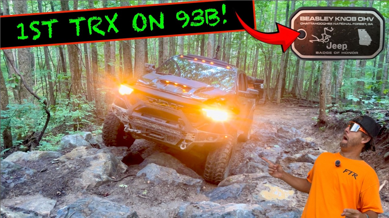 🔥 World's First RAM TRX vs. BEASLEY KNOB Trail 93B | INDORAPTOR | Jeep Badge of Honor 🔥