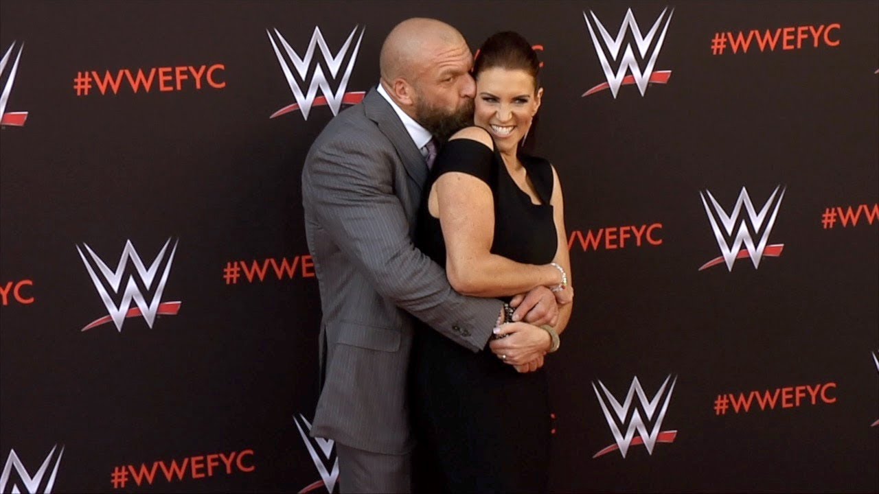 Triple H and Stephanie McMahon WWE's First-Ever Emmy FYC Event Red Carpet