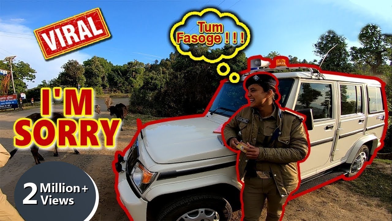 STOPPED by LADY POLICE in Uttarakhand | She got me Challan | Ktm Duke 390