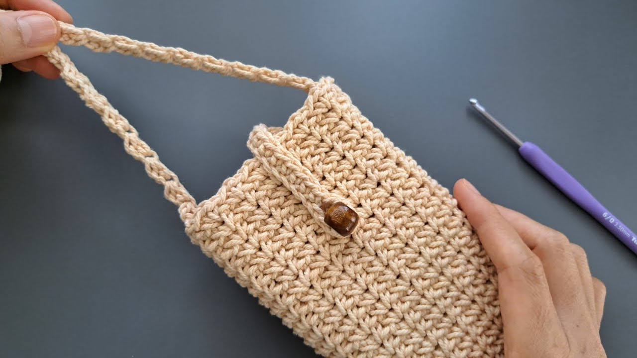 DIY crochet phone bag for beginners | Chompu Handicrafts