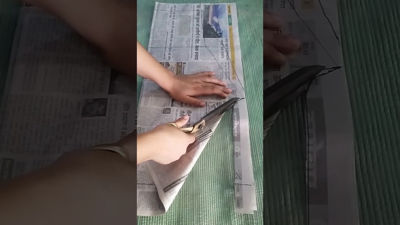 Paper par trouser ki cutting. Khan Cutting Silayi