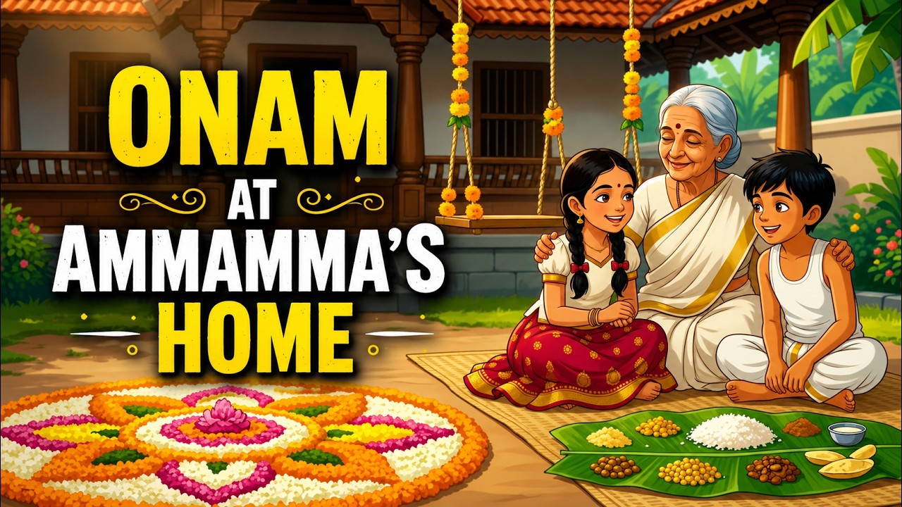 🌸🌼When Onam Meant Home | Memories from Ammamma&rsquo;s Tharavadu🌼🌸 | Ghibli style ASMR