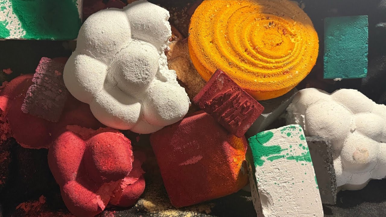 Jumbos Colored Chalk Reforms Crushing ASMR Oddly Satisfying Video