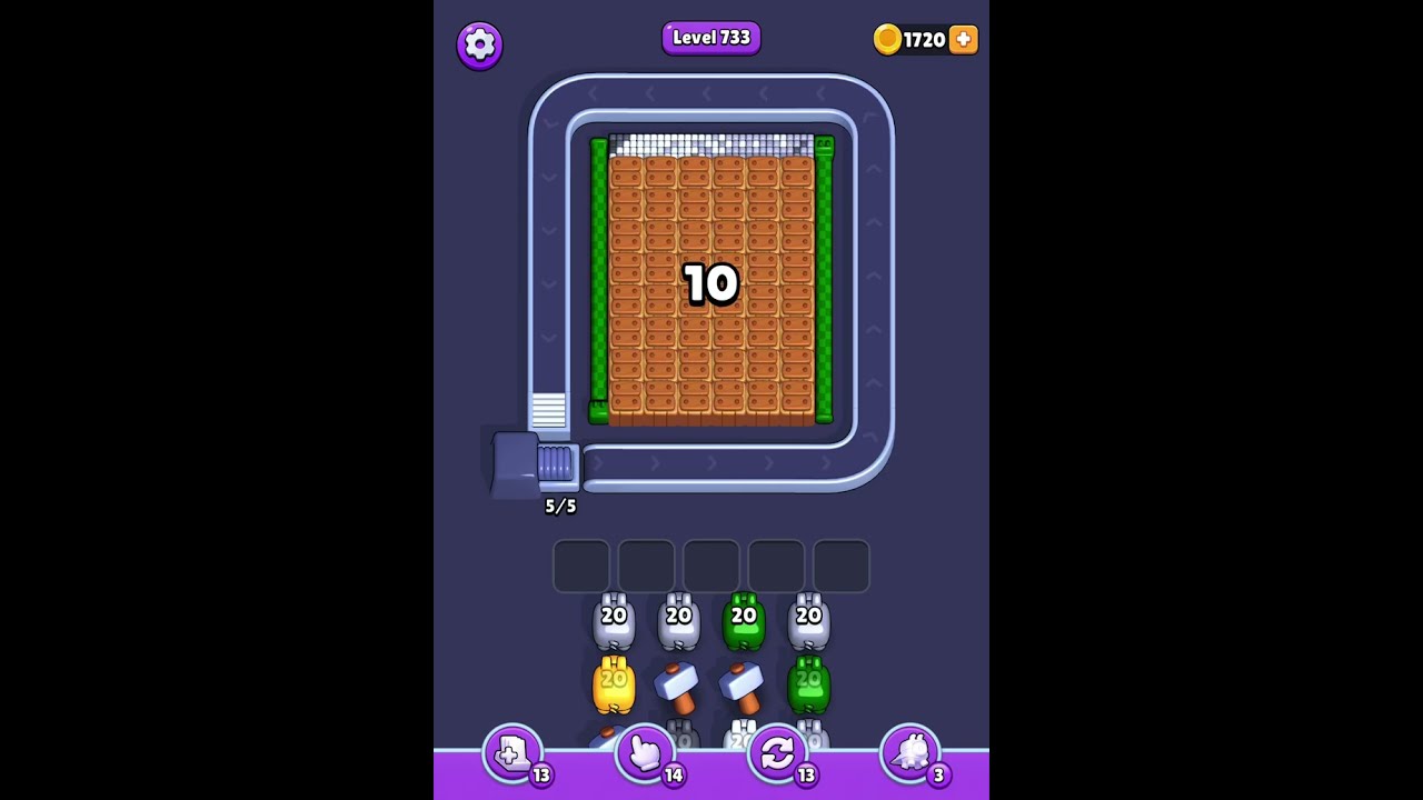 Pixel Flow Level 733 Solution Walkthrough💪💪