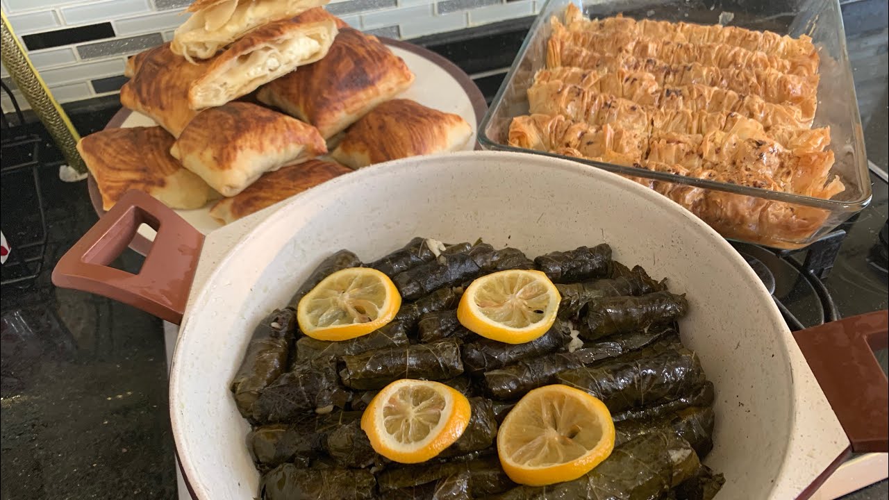 BAYRAM MENÜSÜ HAZIRLIĞIM !! | YAPRAK SARMASI, BAKLAVA, ZARF BÖREK