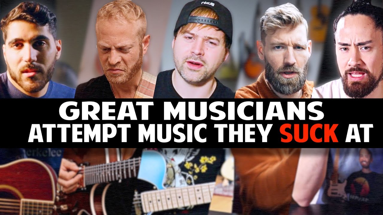 Великие музыканты пытаются играть музыку, которая у них не получается