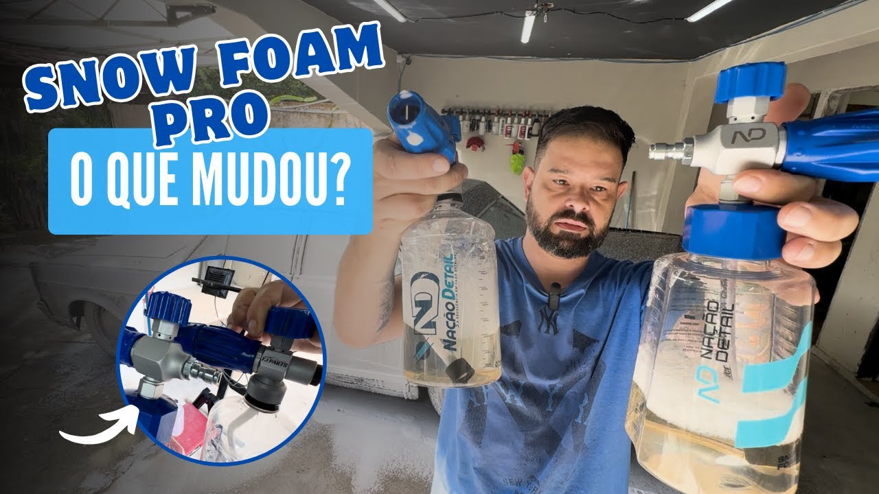 NUNCA MAIS USE SNOW FOAM NORMAL DA NAÇÃO DETAIL! Veja a diferença BRUTAL da Snow Foam Pro!
