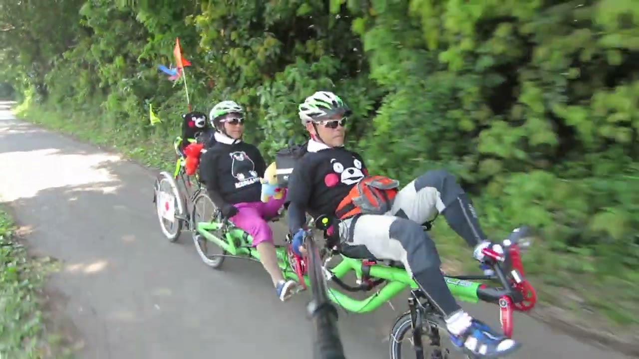 AZBU  TWIN Tandem Recumbent 　我孫子市ハケの道