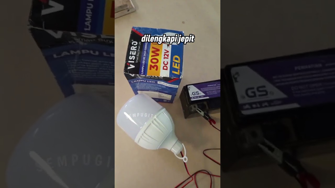 lampu aki DC 12 volt 30 watt visero 