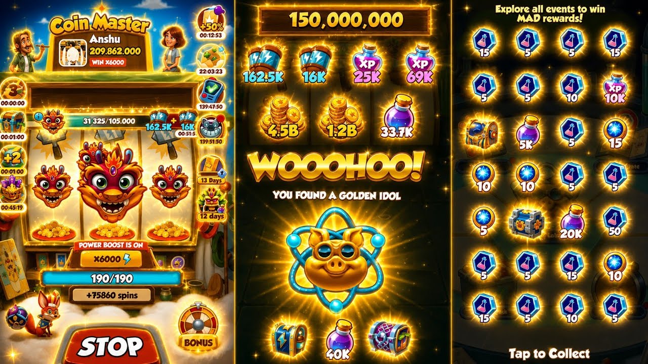 Coin Master New Events Shanghai Snags🐉💥 and Mad Lab⚗️🧪| completing all Events 🤩💰 #coinmaster
