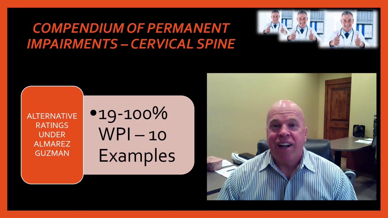 Compendium of Cervical Spine Impairments  Perry J. Carpenter DC QME, www.ezcontinuingeducation.org