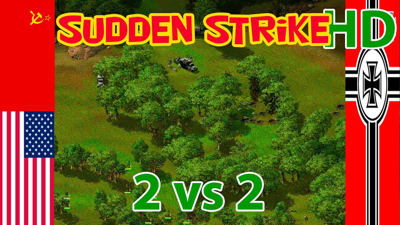 Sudden Strike Gold HD mod 💥 Multiplayer 2 vs 2