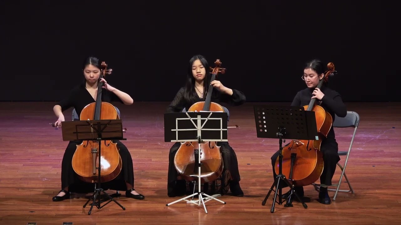 Reicha Trio for Three Cello,  III. Minuetto, Jessica Hong, Elie Kuan and Joyce Nadler