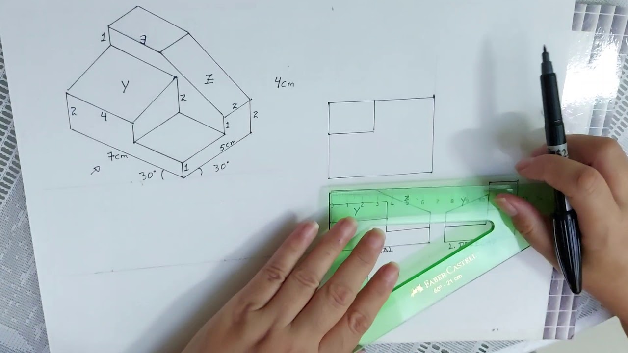 Representación ortogonal en superficies inclinadas
