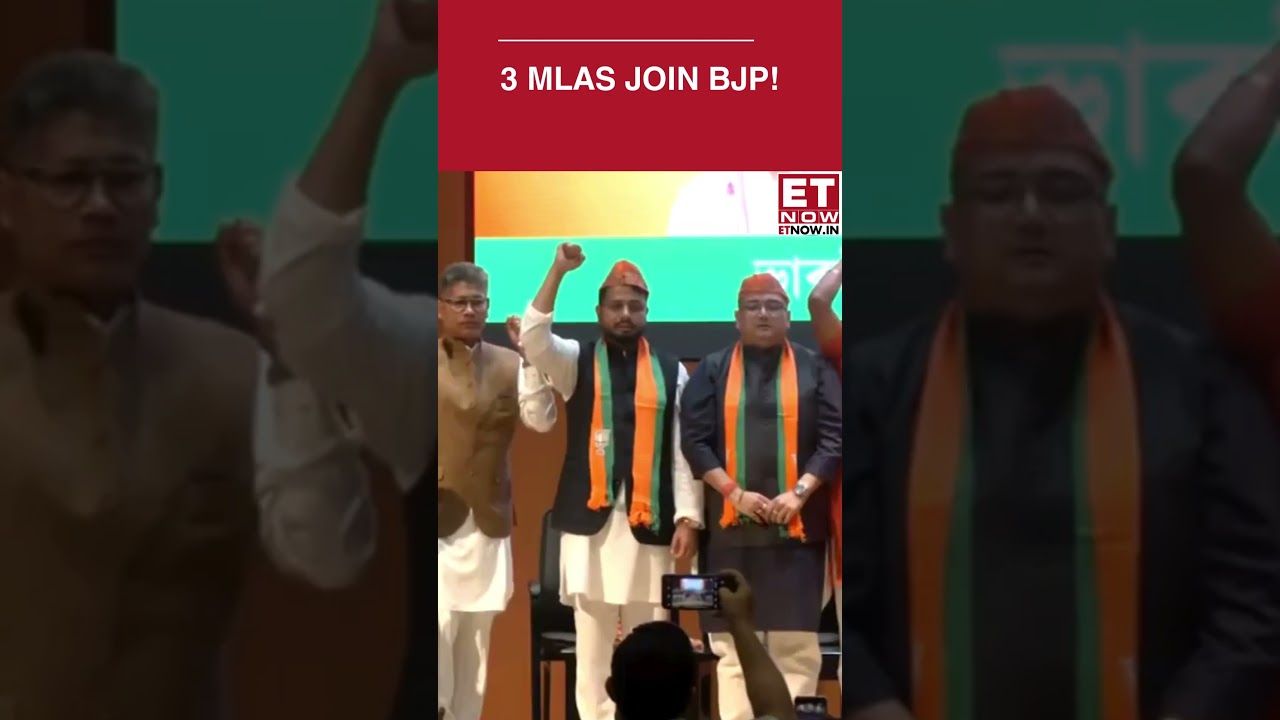 3 Suspended Congress MLAs Join BJP in Presence of Dilip Saikia | Big Political Shift | ET Now
