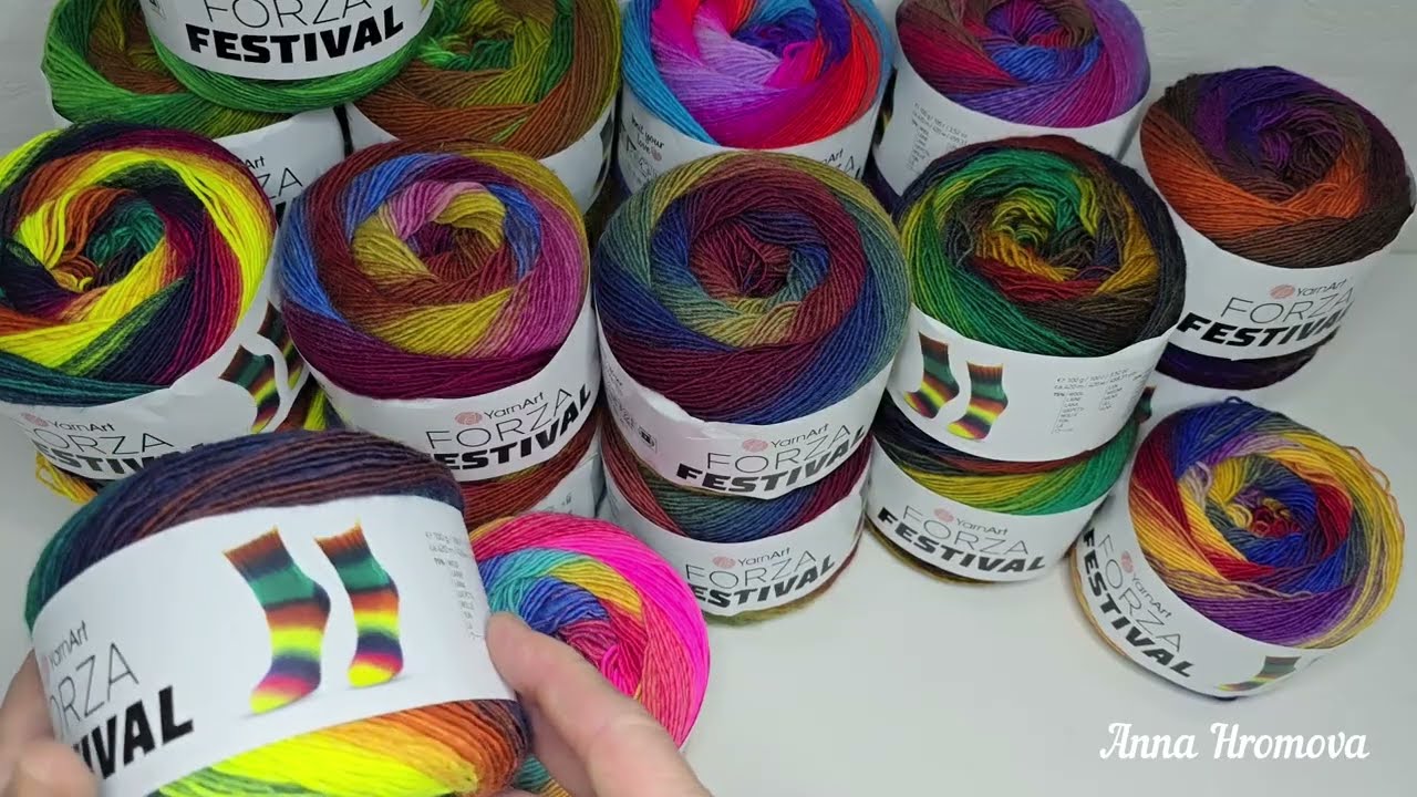 Шкарпетки із  Forza Festival  / Socks from Forza Festival yarn