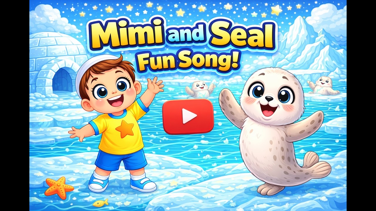 🌊🐟 Mimi Bebek ve Sevimli Fok ile Eğitici Dans Şarkısı | Çocuk Şarkıları, Bebek Videoları #fok #baby