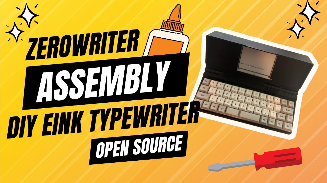 Assemble Your Own E-Ink Typewriter!