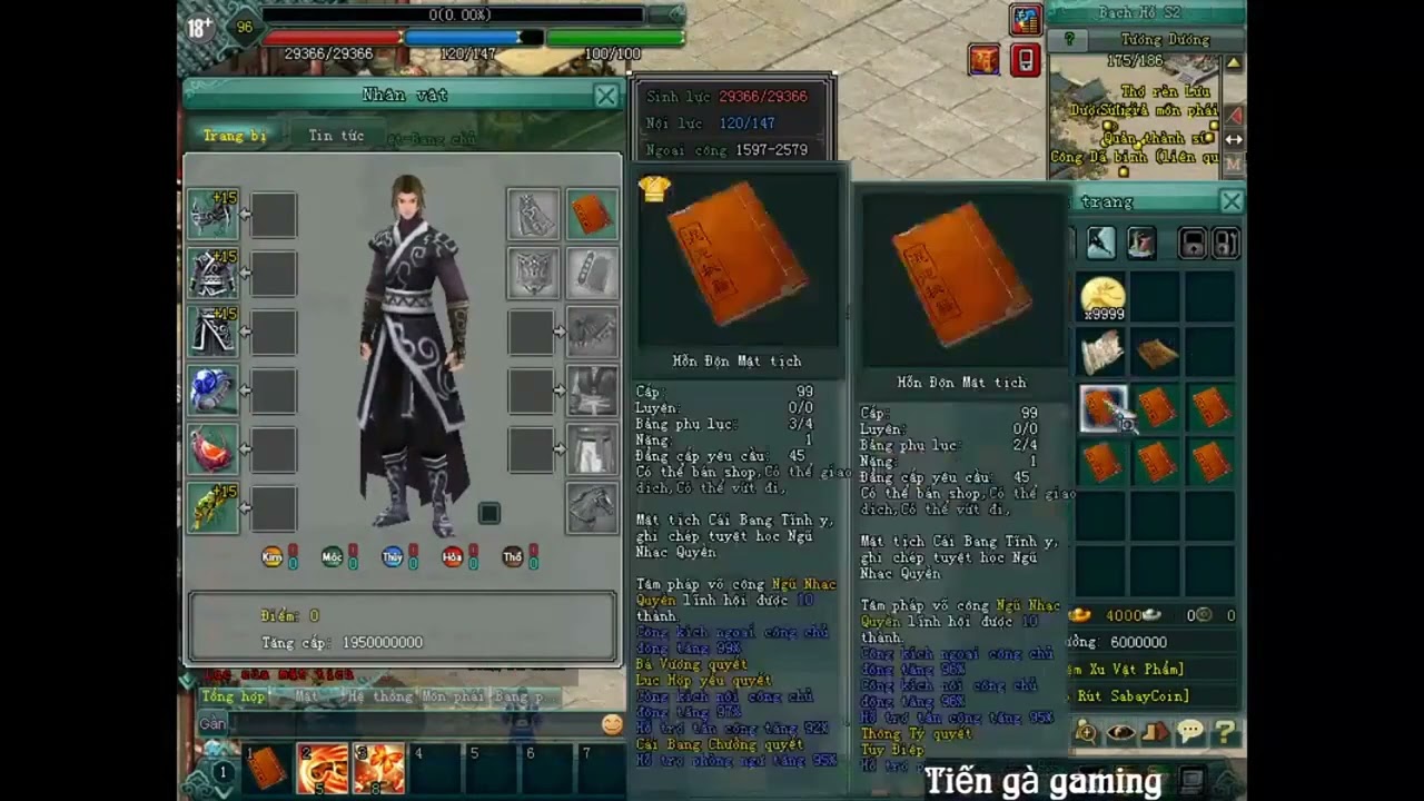 Cái Bang Quyền - Hướng dẫn ép YQ + combo skill toàn tập võ lâm 2 2008