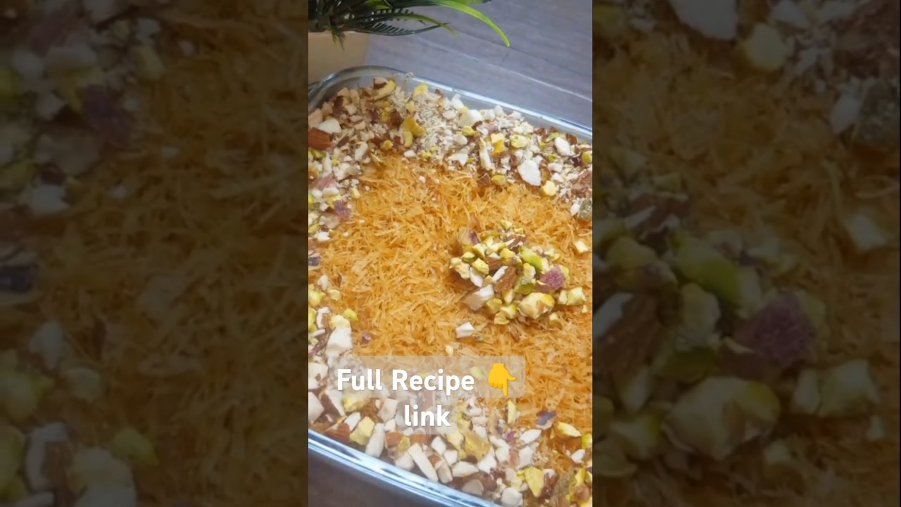 Custard Kunafa Dessert Recipe in 30 Minutes No Bake - No Gelatine( Eid Special Dessert )