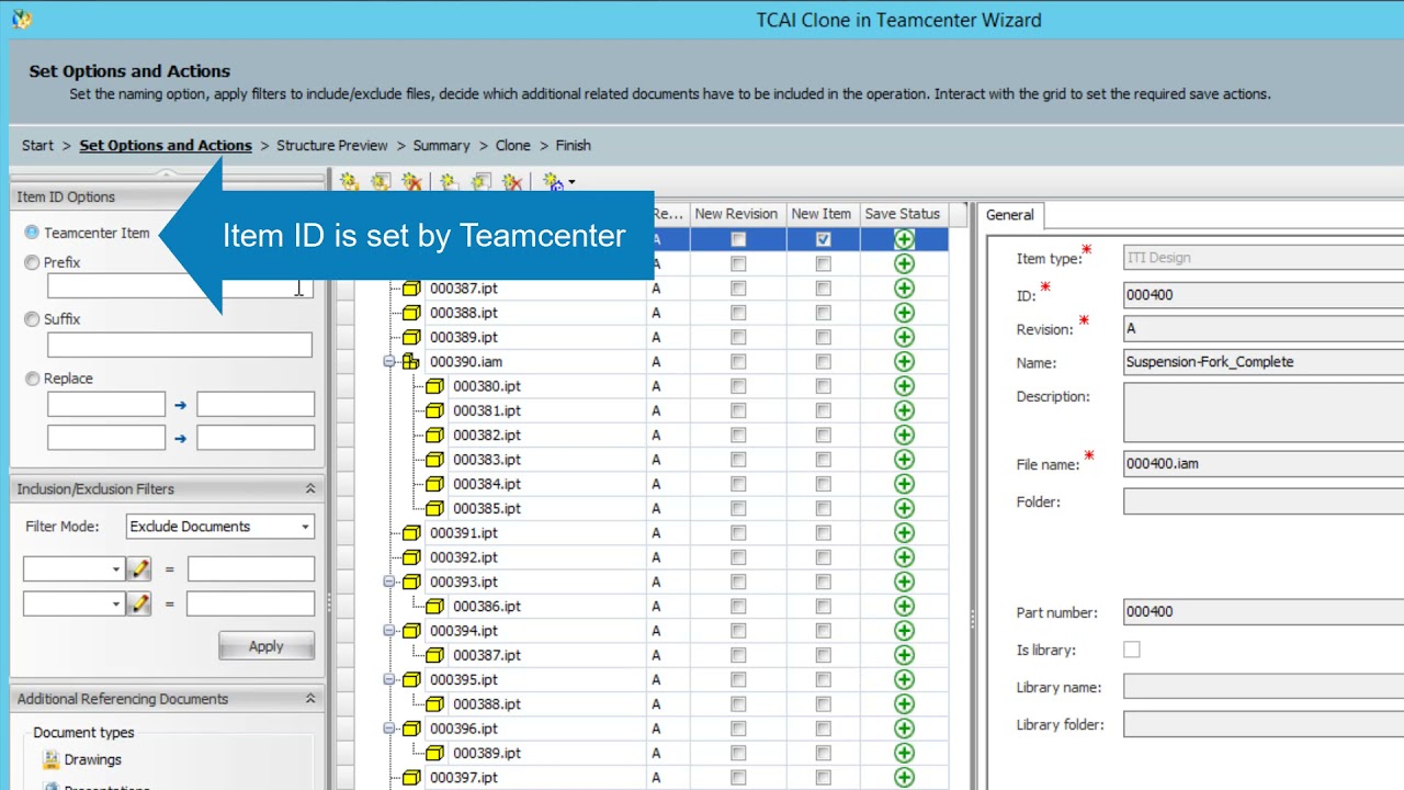Demo of Teamcenter Integration for Inventor: Clone Wizard