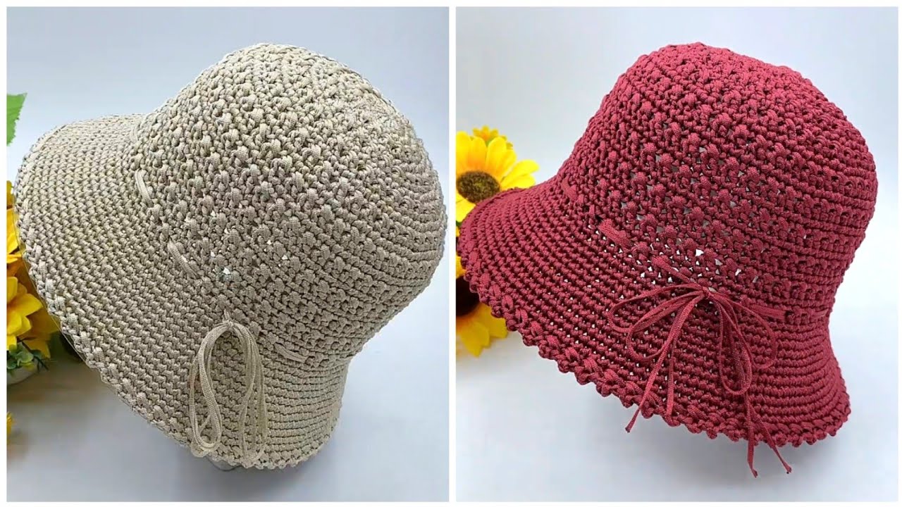 DIY Crochet Summer Sun Hat 🌼 Easy and Wonderful Crochet Hat Tutorial for Beginners