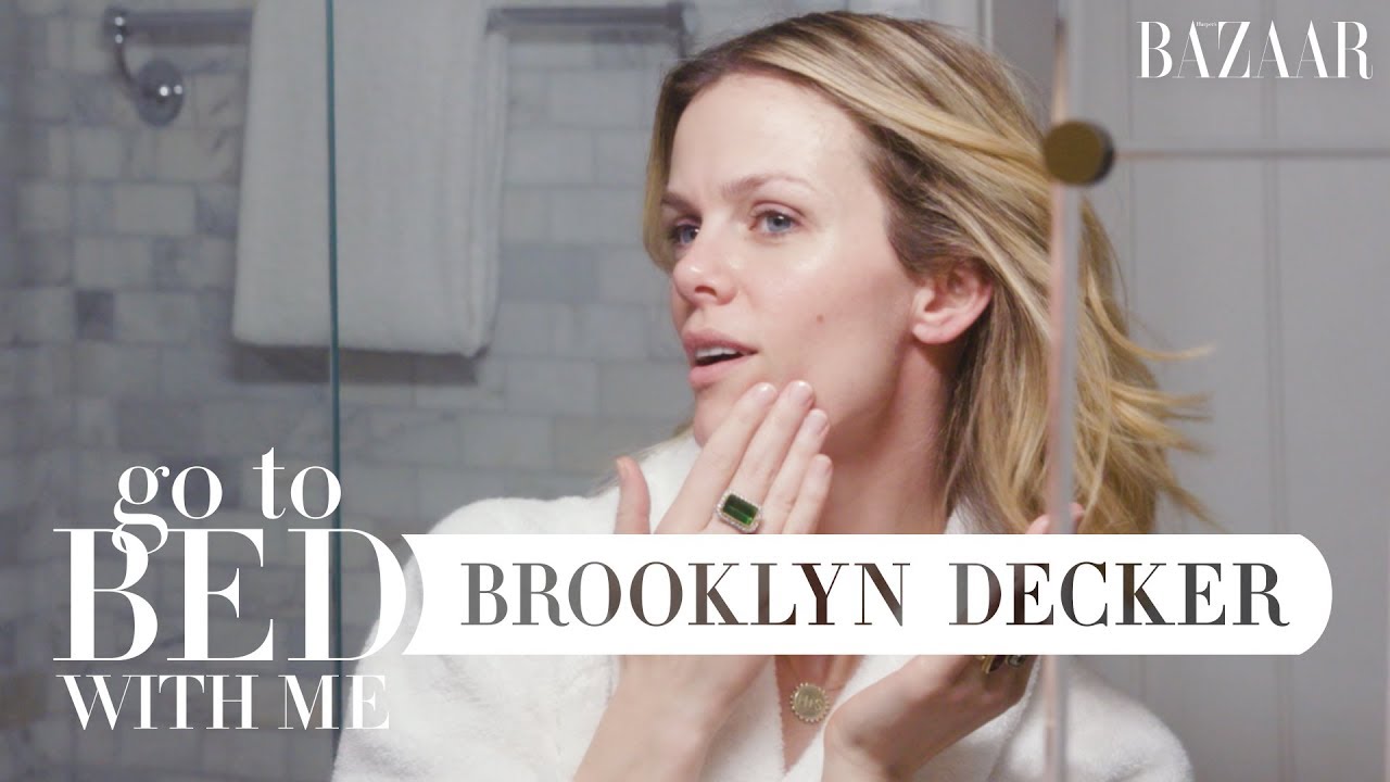 Brooklyn Decker's Nighttime Skincare Routine | Go To Bed With Me | Harper's BAZAAR