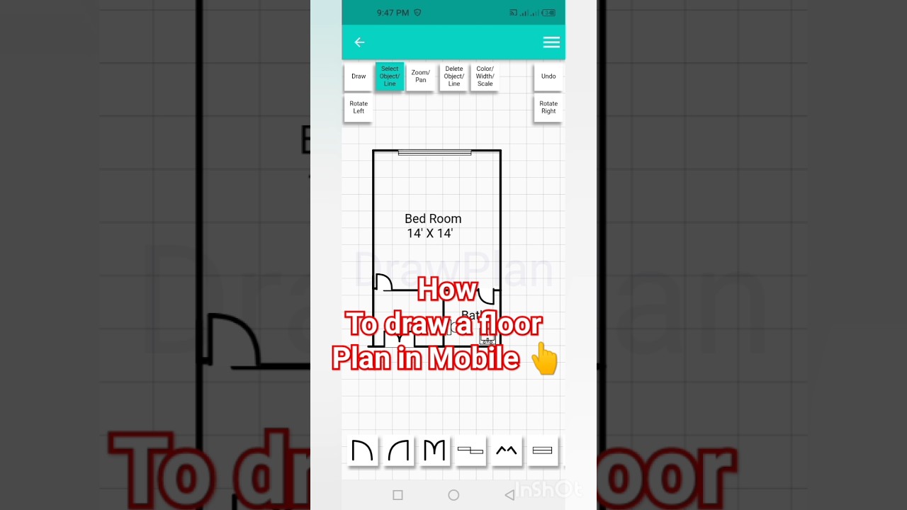How to Draw a Floor plan in Mobile FREE | #floorplan #plot #homedesign #subscribe 👇❣️