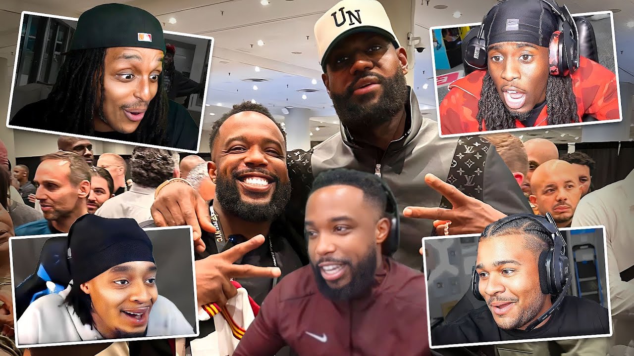 Reacting To Streamers Reaction To Me MEETING LEBRON JAMES!