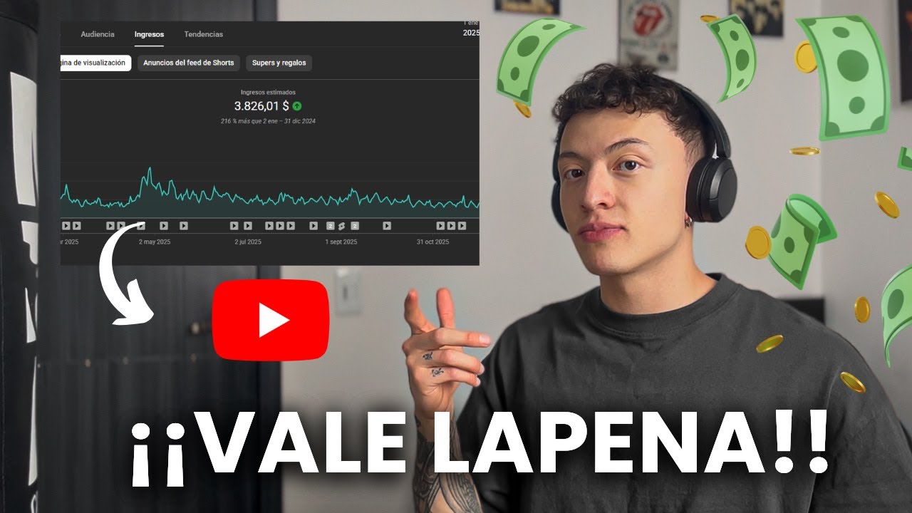 &iquest;Cu&aacute;nto Paga YouTube a un Canal peque&ntilde;o? l 1 a&ntilde;o de monetizaci&oacute;n