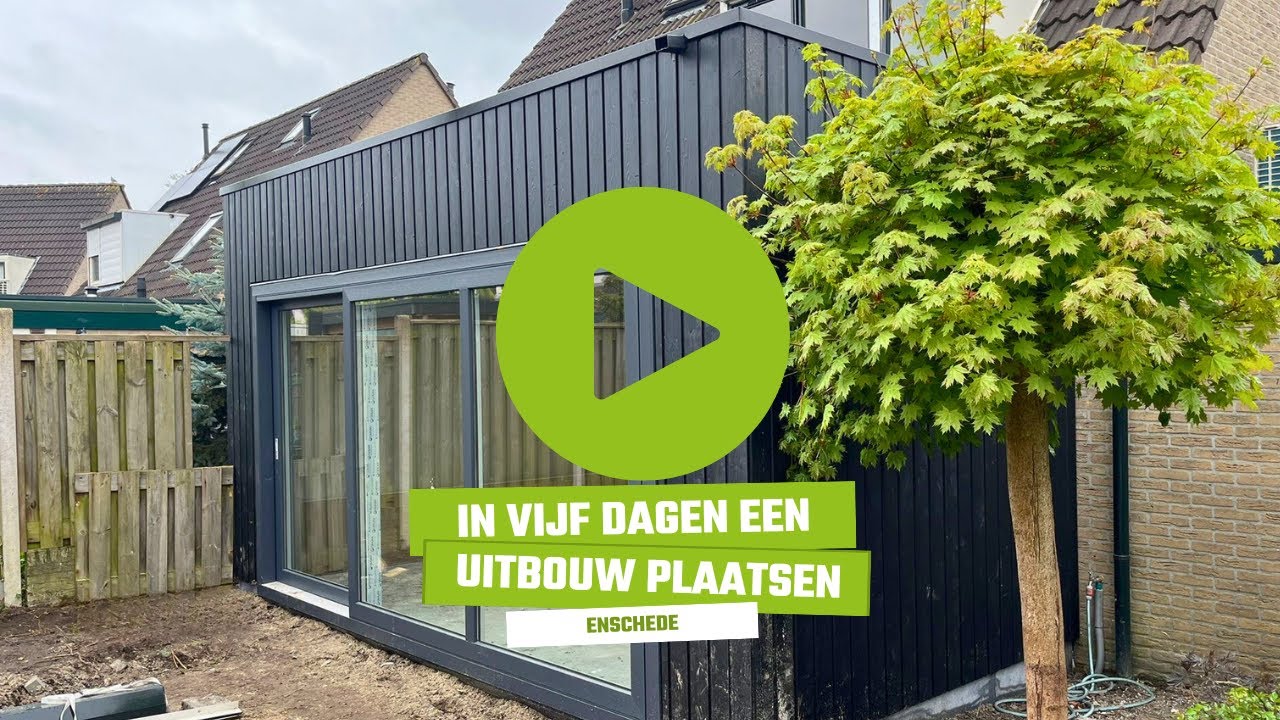In vijf dagen een uitbouw plaatsen