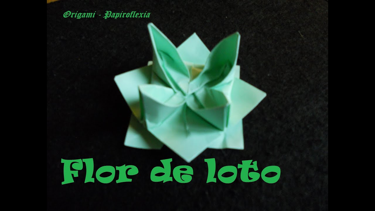 Origami - Papiroflexia. Tutorial: Flor de Loto, Fácil y rápida