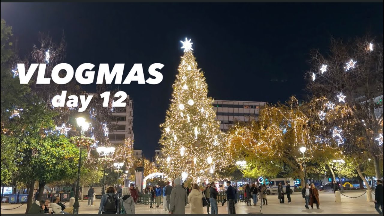 VLOGMAS DAY 12 - ΘΕΑΤΡΟ,DECLUTTER & JUNK FOOD