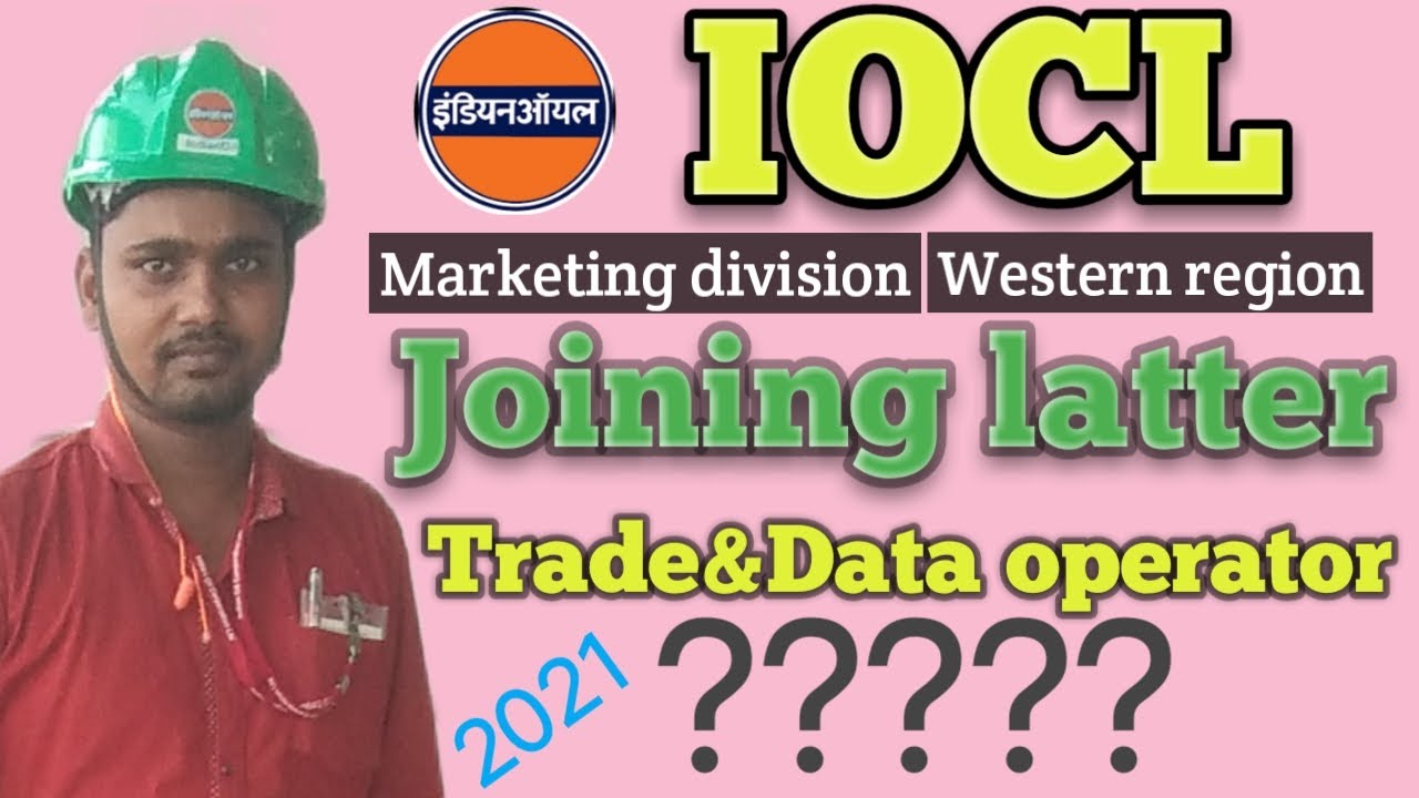 IOCL apprentice joining later western region 2021||trade& data operator apprentice joining latter