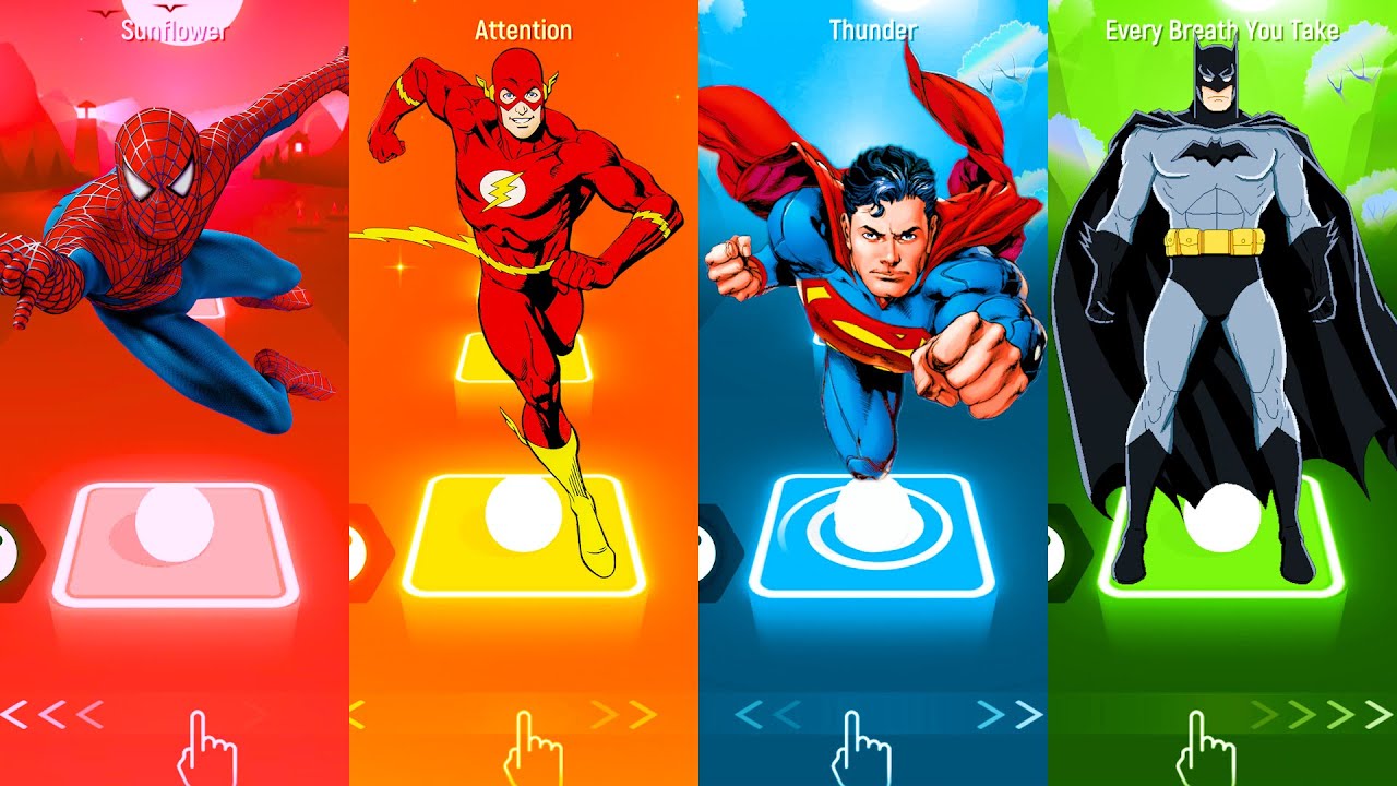 Spider man 🆚 Flash 🆚 SuperMan 🆚 Batman 🎶 Who Is Best???