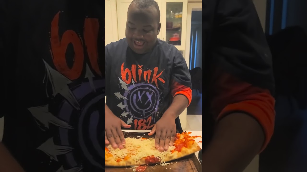 Making Pizza🍕 with Darius Da King: Easy Recipe for kids and Adults with Autism.