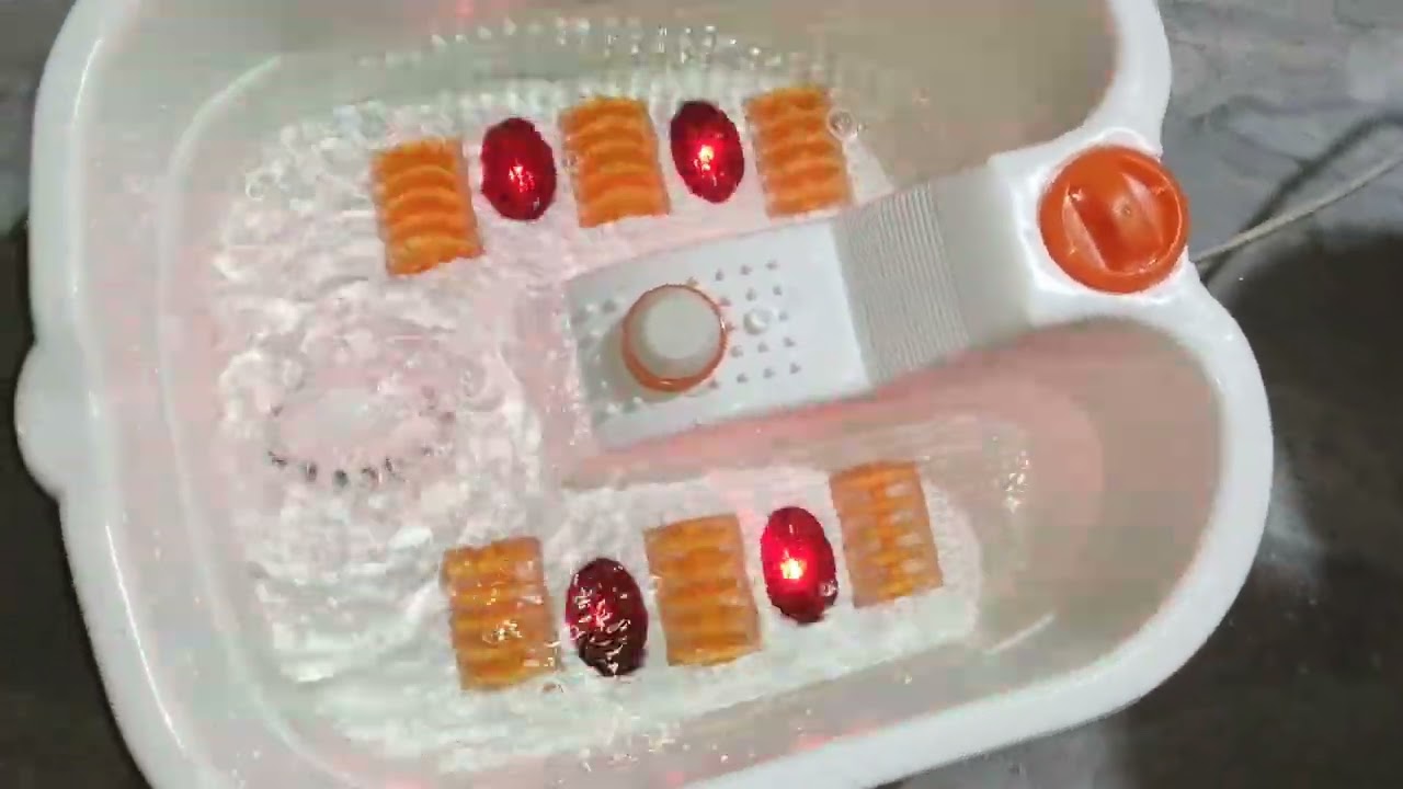 Professional pedicure machine / footbath massager and unboxing / full detail video