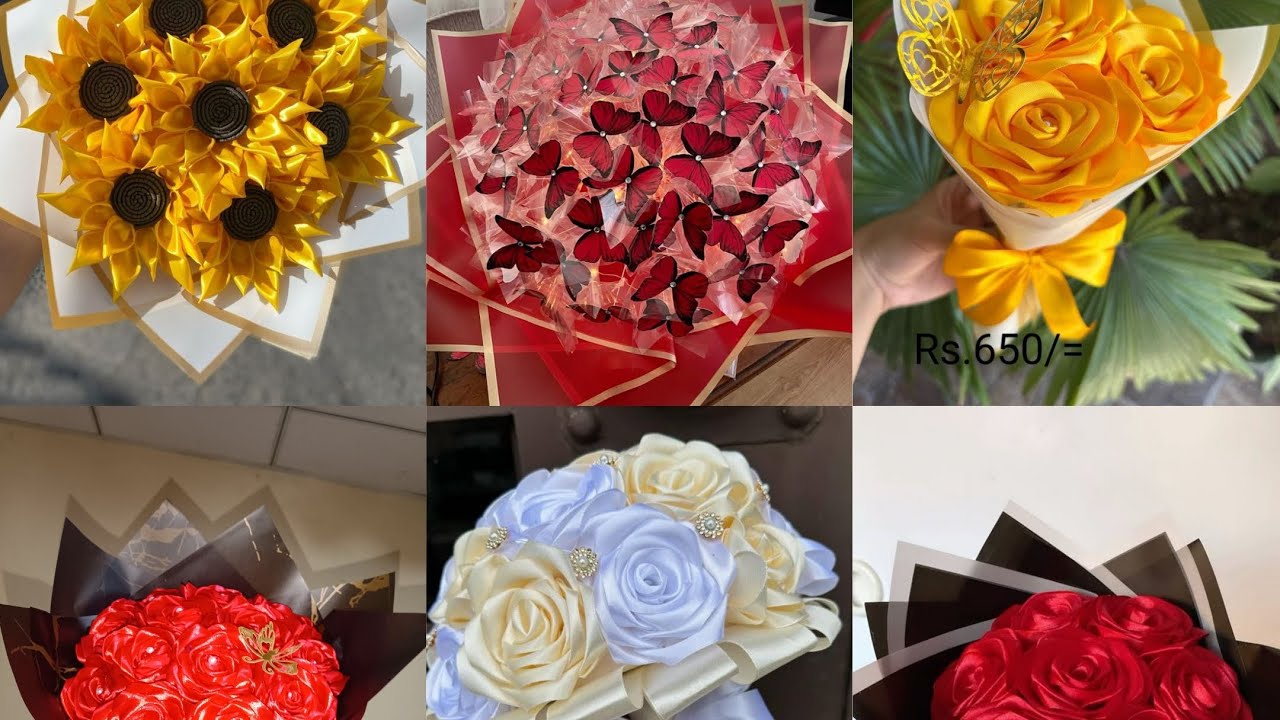 ASMR Crafting: Relaxing Ribbon Rose Making🌹🎁💐