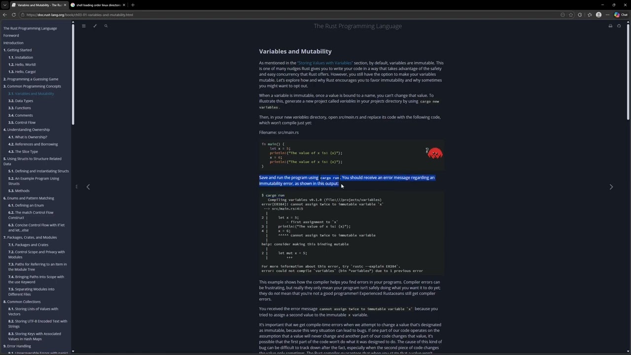 Let's Learn: Rust [Ep. 03] | § 03.01: Variables and Mutability