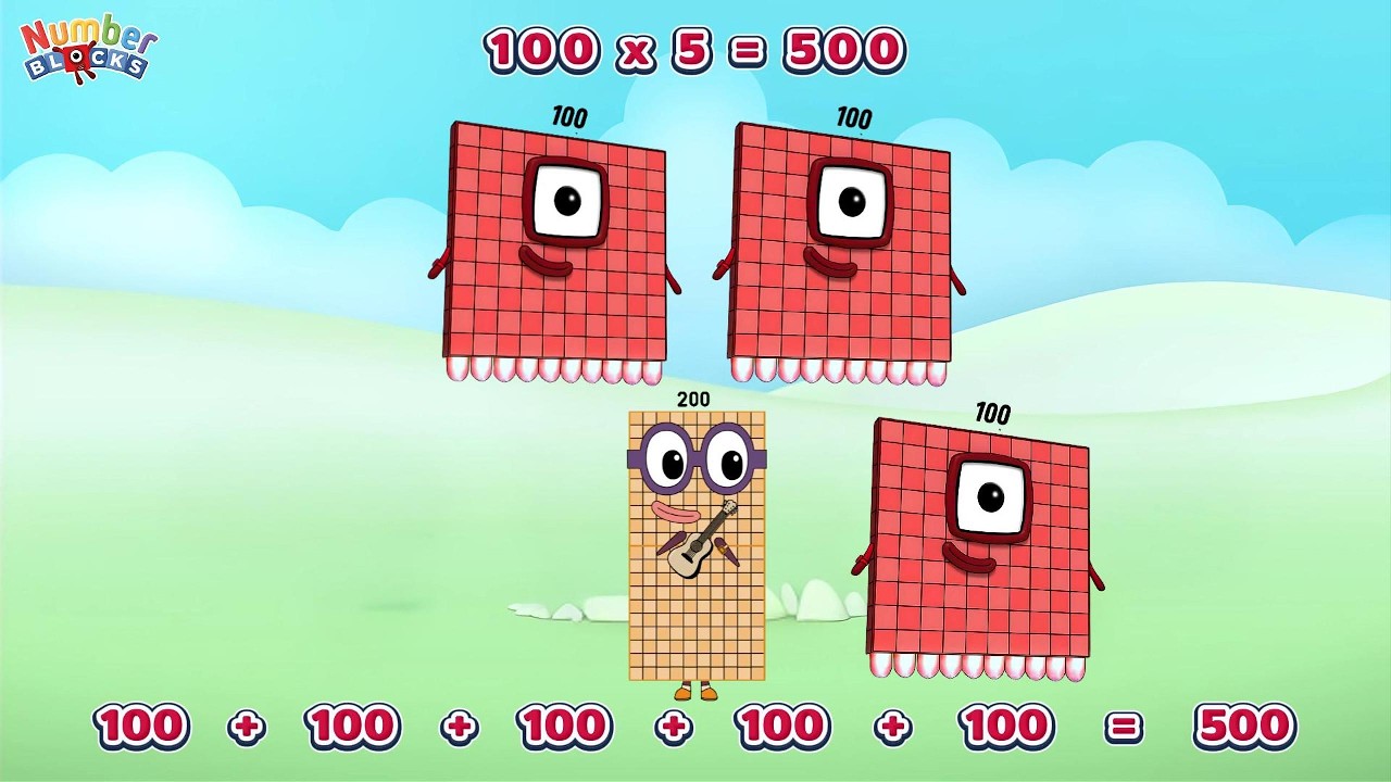 Сложение и умножение в несколько повторений | NumberBlocks учит считать, складывать и умножать | ...