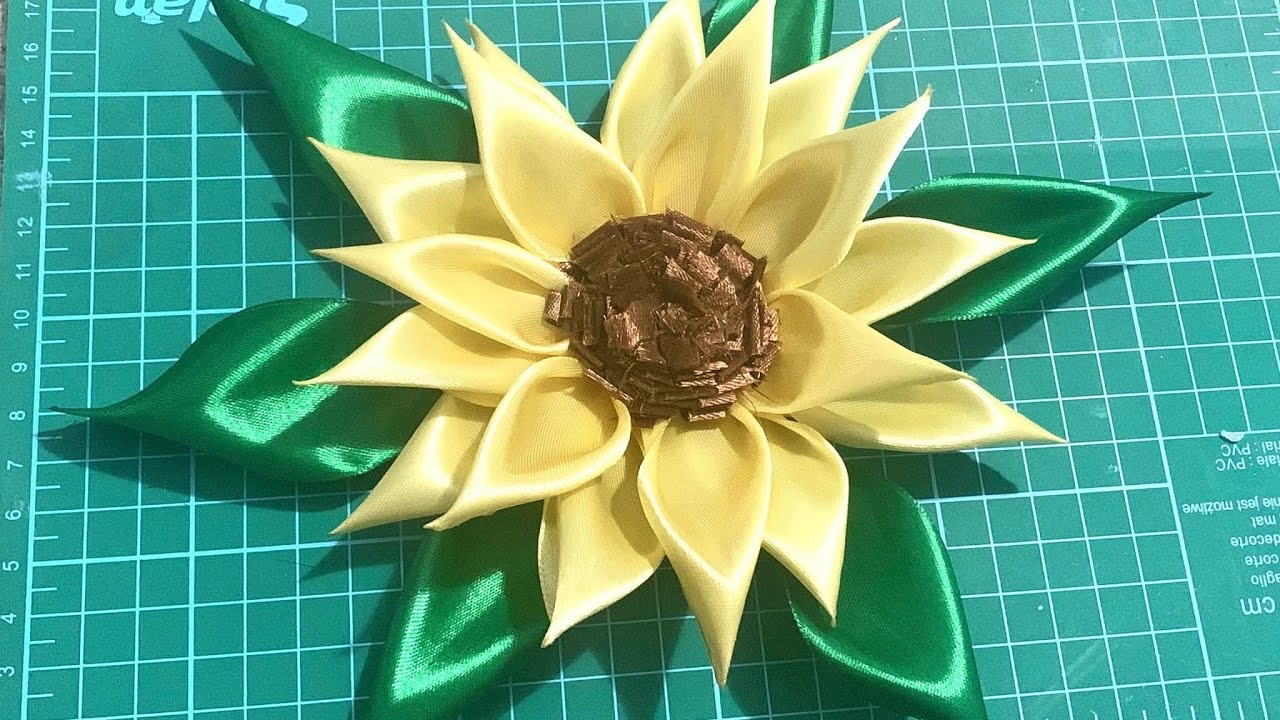 Tutorial girasole 🌻 in raso @raffaellapironelecreazioni3937