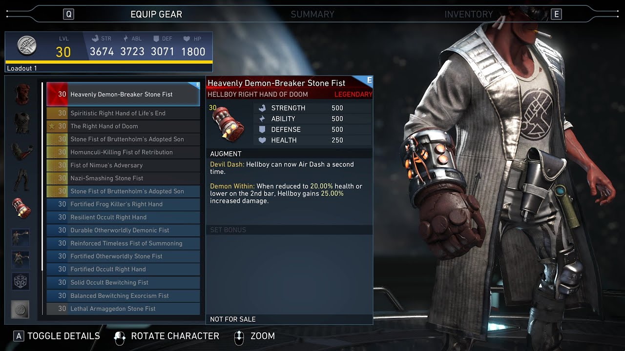 Red Right Hand (of Doom) - Hellboy Legendary Gear Unlocked | Injustice 2
