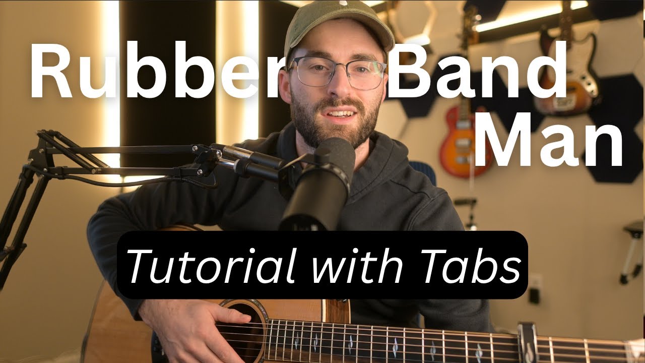 Rubber Band Man | Guitar Tutorial | Mumford and Sons with Hozier (Fingerpicking riff)