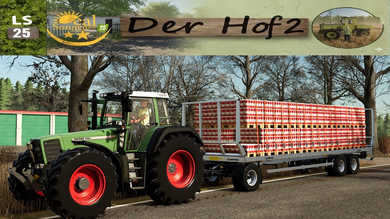 LS25 Der Hof 2  #170  Erster Palettenverkauf mit dem Fendt 926
