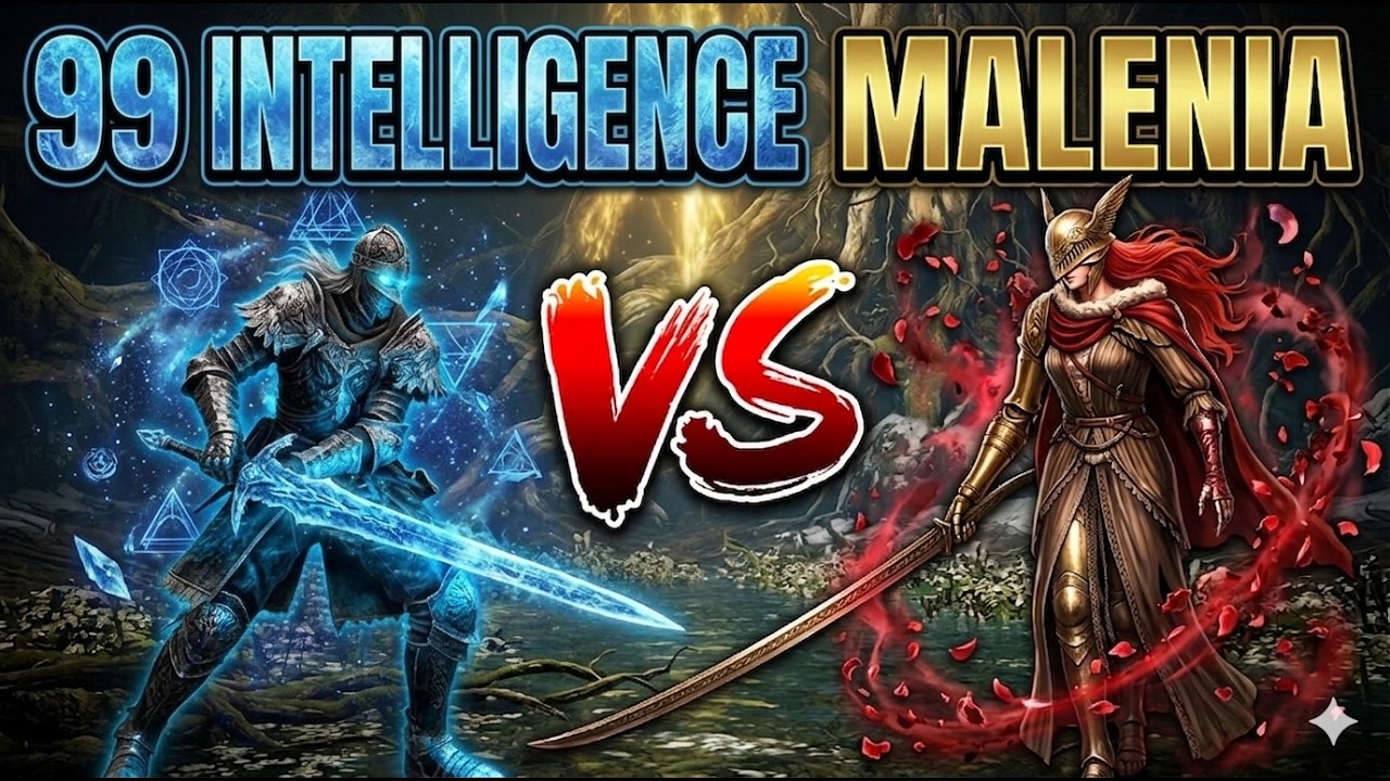 99 intelligence vs Malenia no hit - Elden Ring