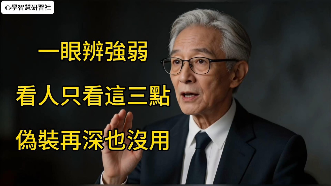 人心難測？掌握這三點，瞬間看透本質#思维格局 #情感 #提升自己 #正能量 #涨知识 #感情 #认知思维 #人性#伪装