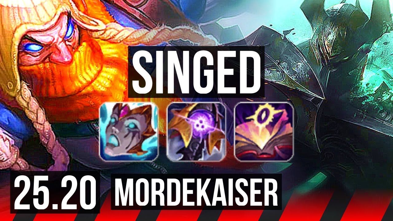 SINGED vs MORDEKAISER (TOP) | Legendary | EUW Master | 25.20
